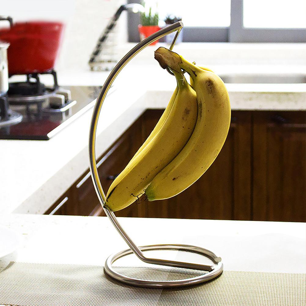 Stainless Steel Banana Hook Countertop Rack by HitMyNeed