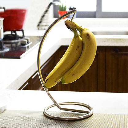 Stainless Steel Banana Hook Countertop Rack by HitMyNeed