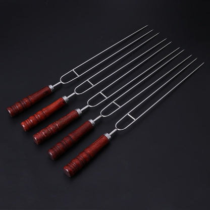 Stainless Steel Barbecue Fork Skewers Set (5pcs) by HitMyNeed