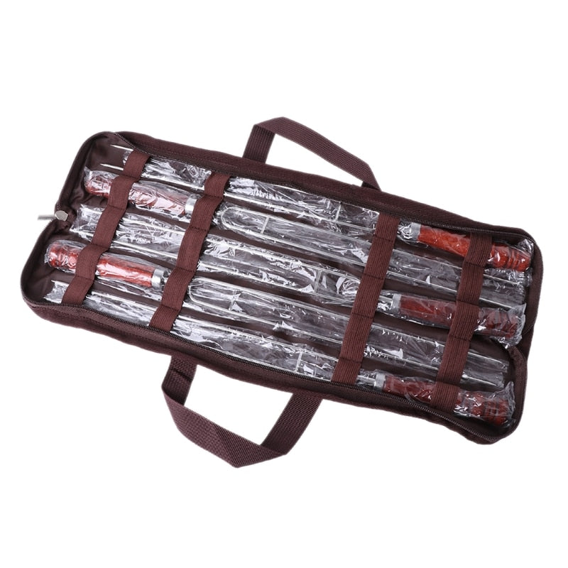 Stainless Steel Barbecue Fork Skewers Set (5pcs) by HitMyNeed