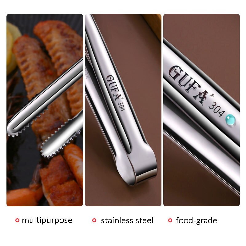 Stainless Steel Barbecue Tongs 24cm by HitMyNeed