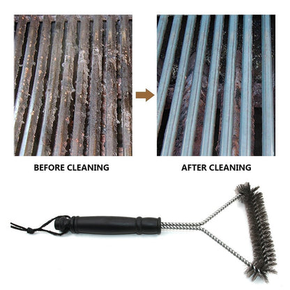Stainless Steel BBQ Grill Cleaning Brush 30cm by HitMyNeed