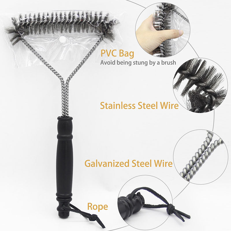 Stainless Steel BBQ Grill Cleaning Brush 30cm by HitMyNeed