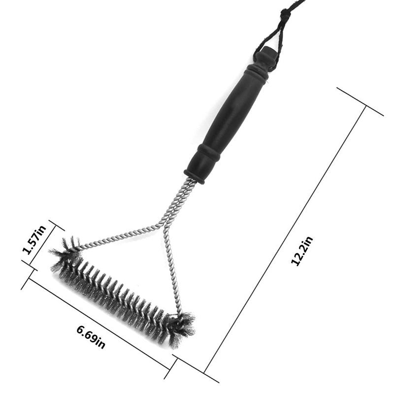 Stainless Steel BBQ Grill Cleaning Brush 30cm by HitMyNeed