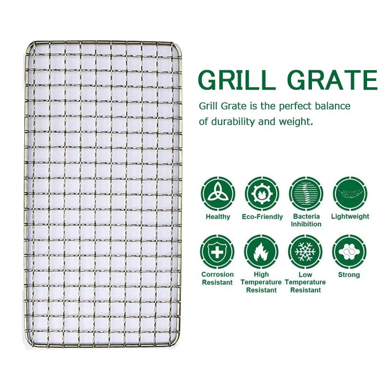 Stainless Steel BBQ Grill Racks with Storage Bag (2pcs) by HitMyNeed