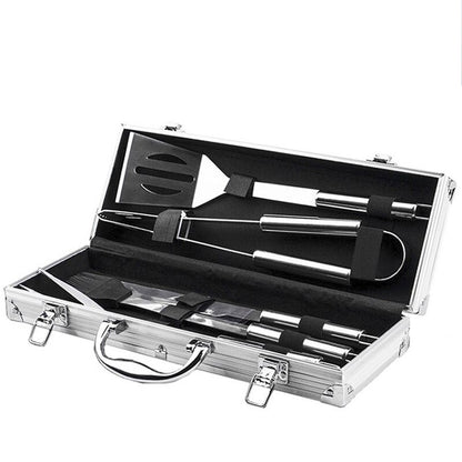 Stainless Steel BBQ Grill Tool Set with Case by HitMyNeed