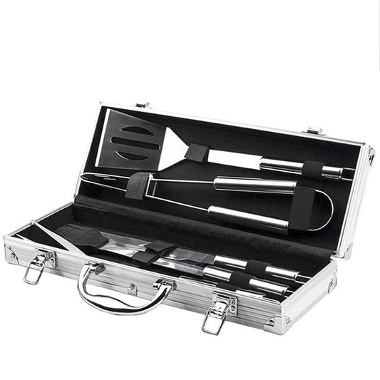 Stainless Steel BBQ Grill Tool Set with Case by HitMyNeed