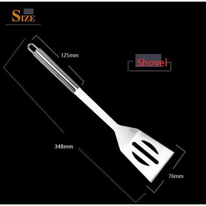 Stainless Steel BBQ Grill Tool Set with Case, 10-Piece by HitMyNeed