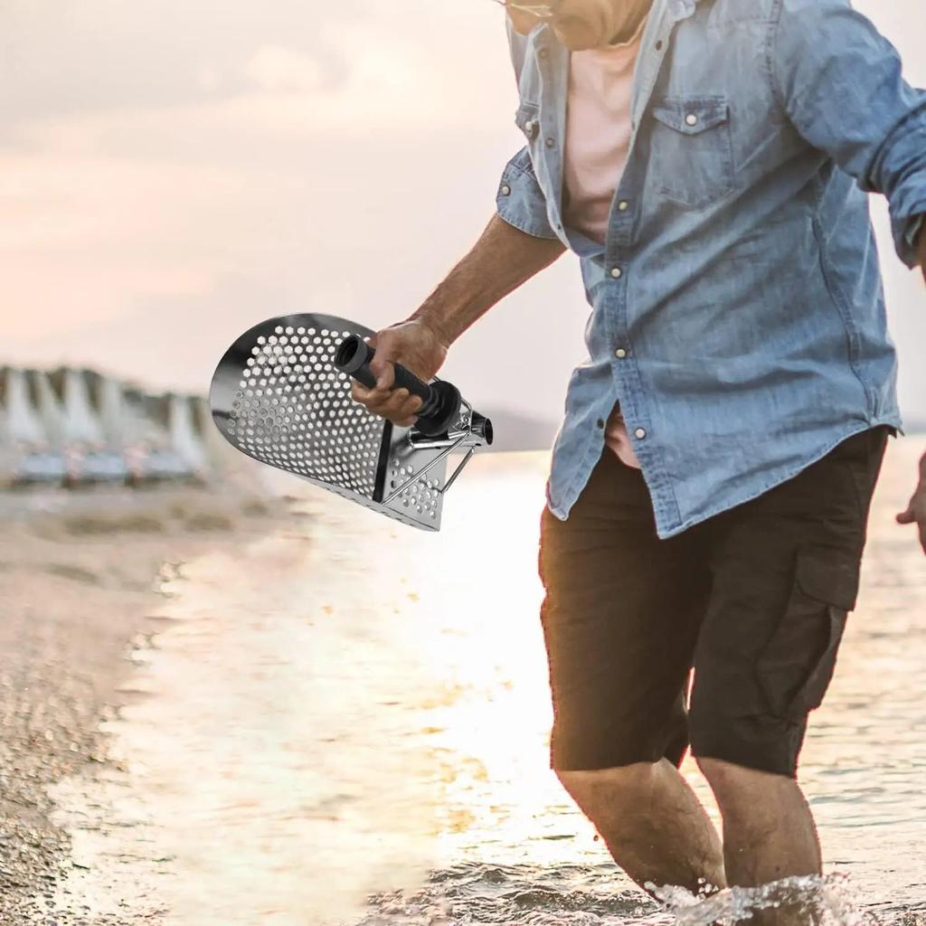 Stainless Steel Beach Sand Scoop for Metal Detecting by HitMyNeed