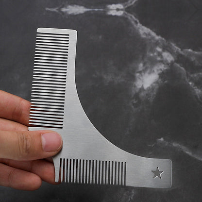 Stainless Steel Beard Comb Shaper Template by HitMyNeed
