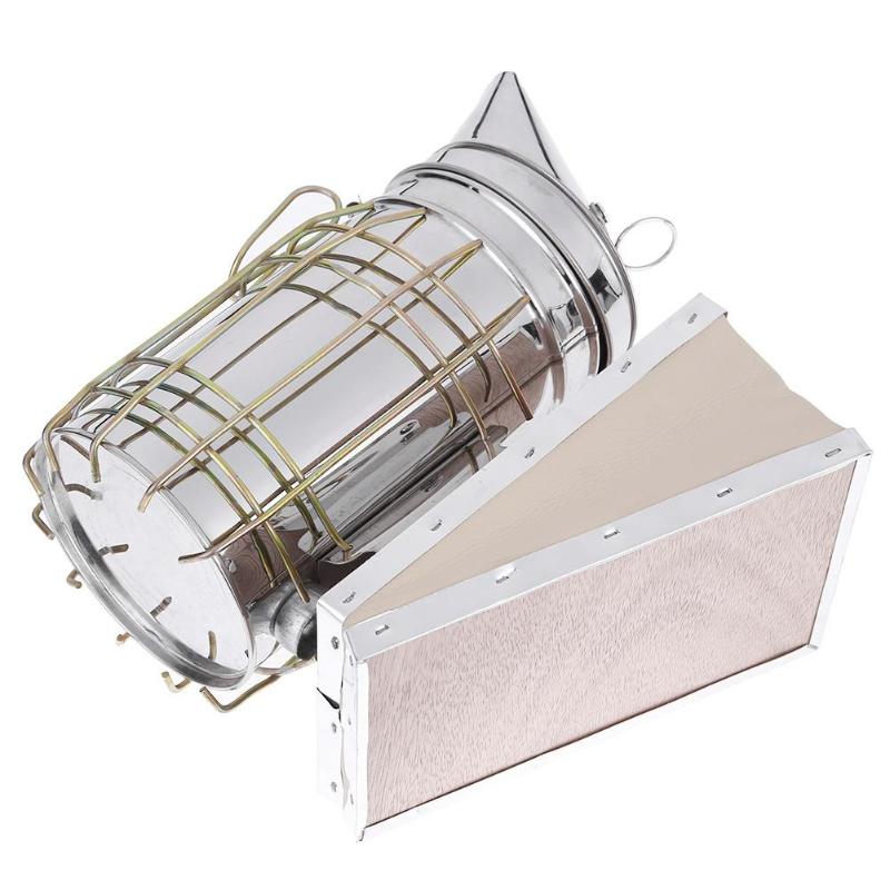 Stainless Steel Bee Smoker with Heat Shield by HitMyNeed