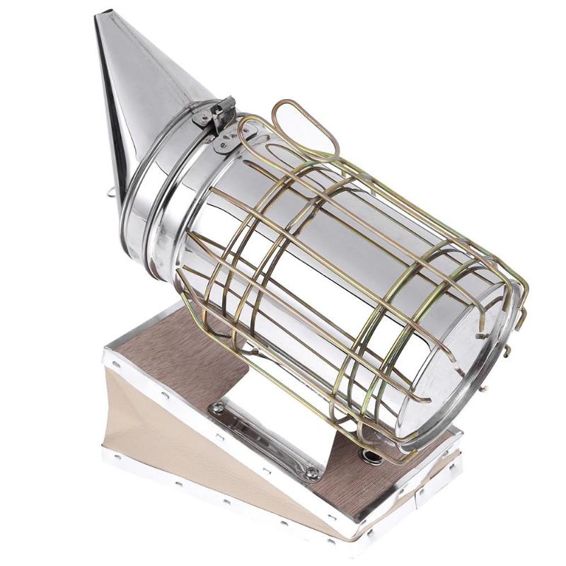 Stainless Steel Bee Smoker with Heat Shield by HitMyNeed