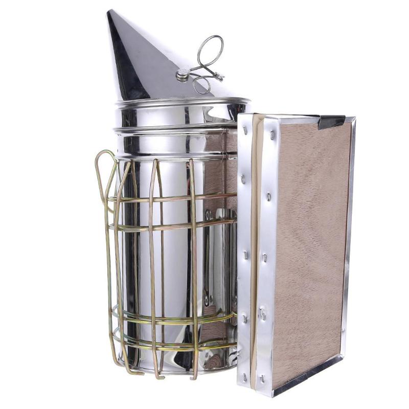 Stainless Steel Bee Smoker with Heat Shield by HitMyNeed