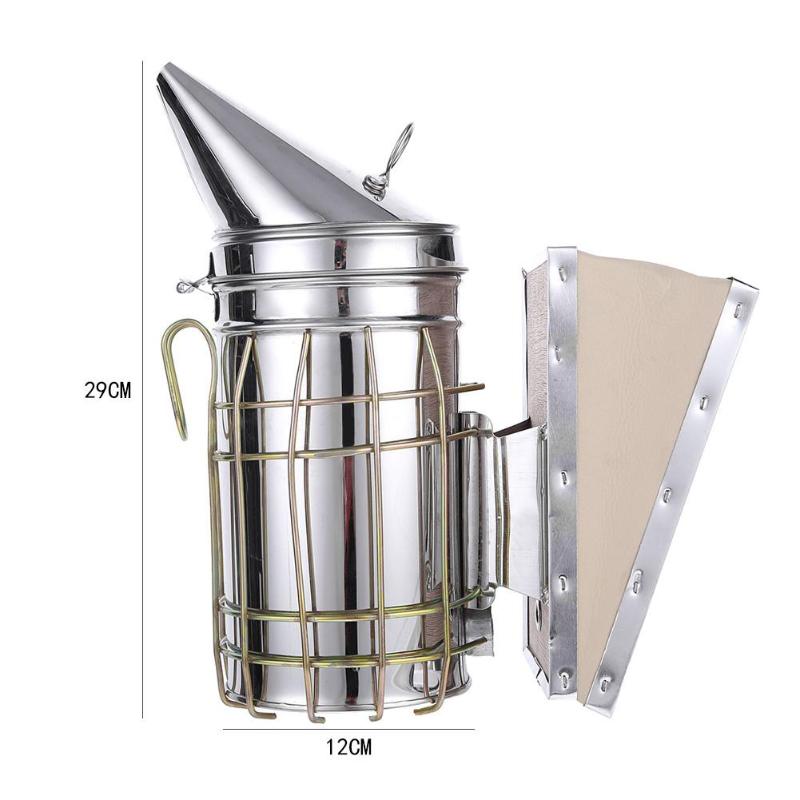 Stainless Steel Bee Smoker with Heat Shield by HitMyNeed