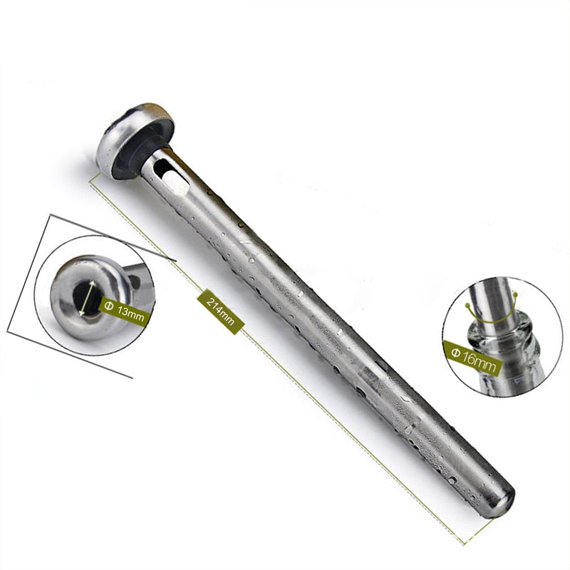 Stainless Steel Beer Chiller Stick with Pour Spout by HitMyNeed