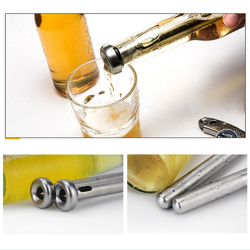 Stainless Steel Beer Chiller Stick with Pour Spout by HitMyNeed