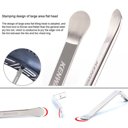 Stainless Steel Bike Tire Levers Set (3 Pack) by HitMyNeed