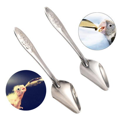 Stainless Steel Bird Feeding Spoons Set (5pcs) by HitMyNeed