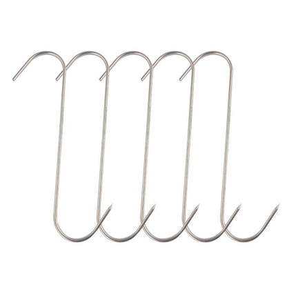 Stainless Steel Butcher S Hooks Set (5 Pieces) by HitMyNeed