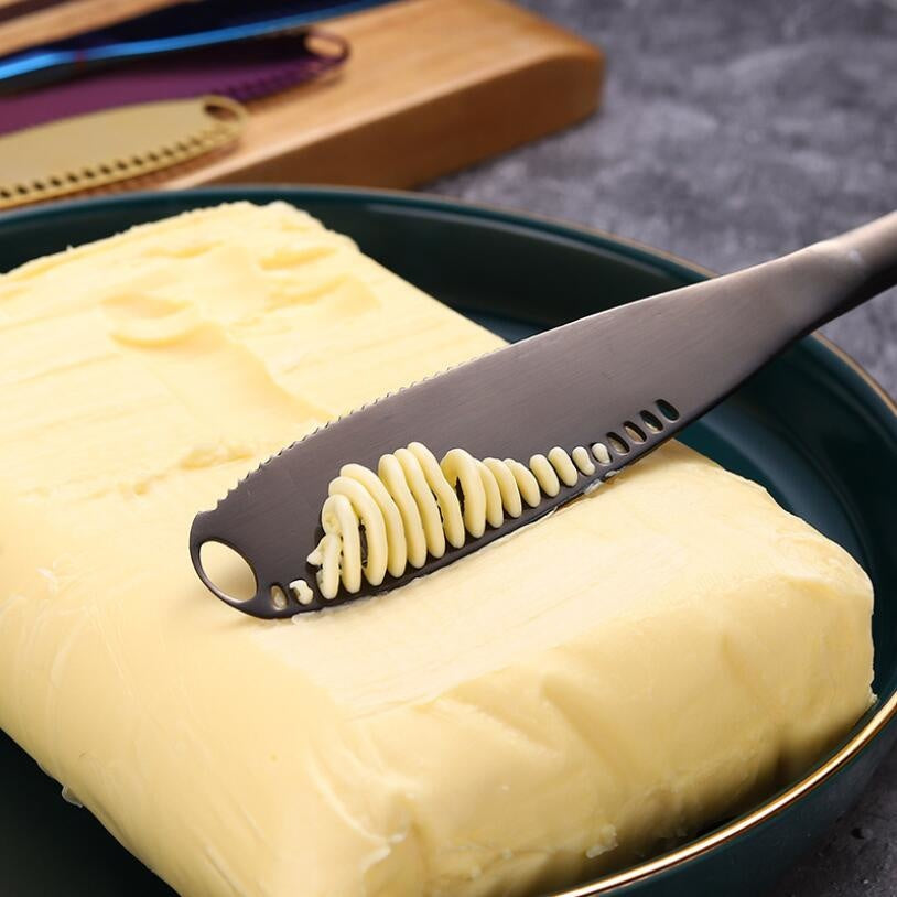 Stainless Steel Butter Knife & Cheese Grater Tool by HitMyNeed