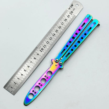 Stainless Steel Butterfly Knife Trainer Balisong multi by HitMyNeed