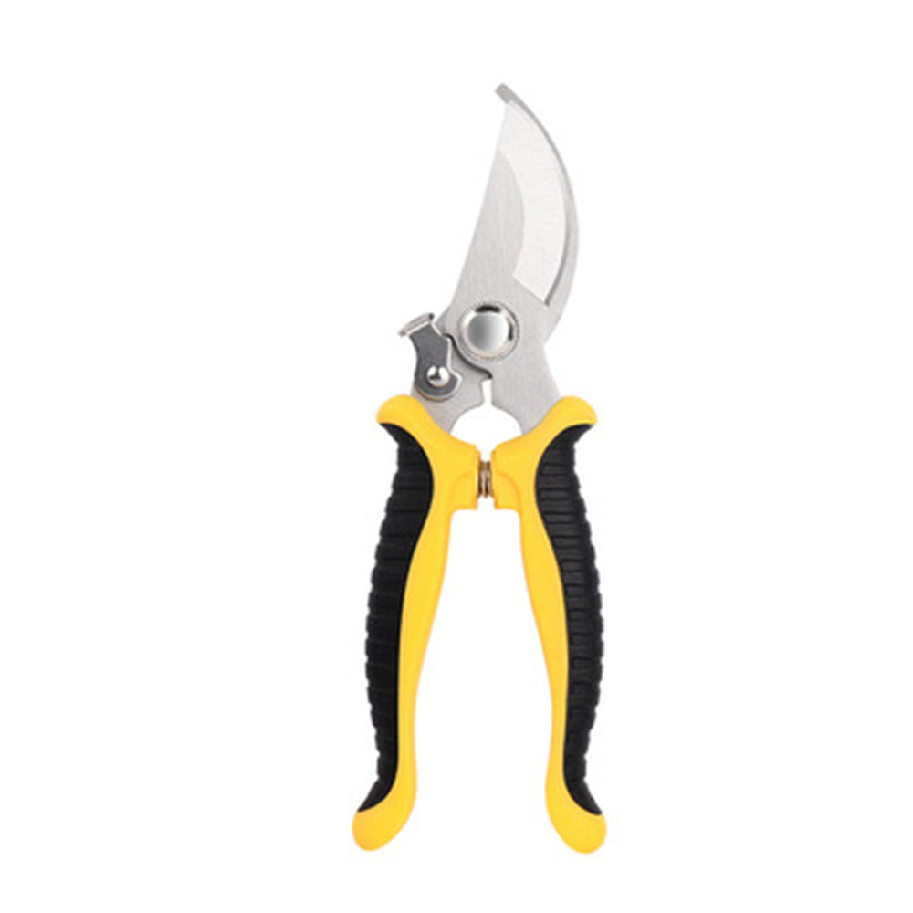 Stainless Steel Bypass Pruning Shears 19cm yellow by HitMyNeed