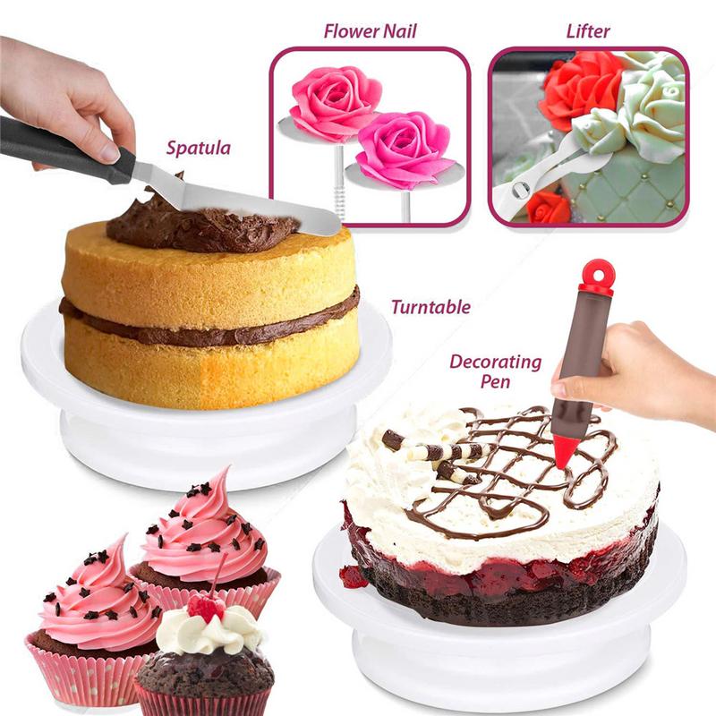 Stainless Steel Cake Decorating Kit Pastry Set by HitMyNeed