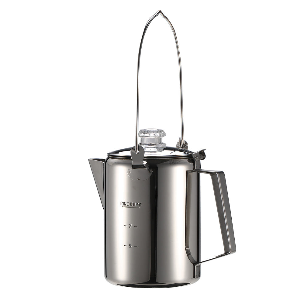 Stainless Steel Camping Coffee Percolator 9 Cup by HitMyNeed