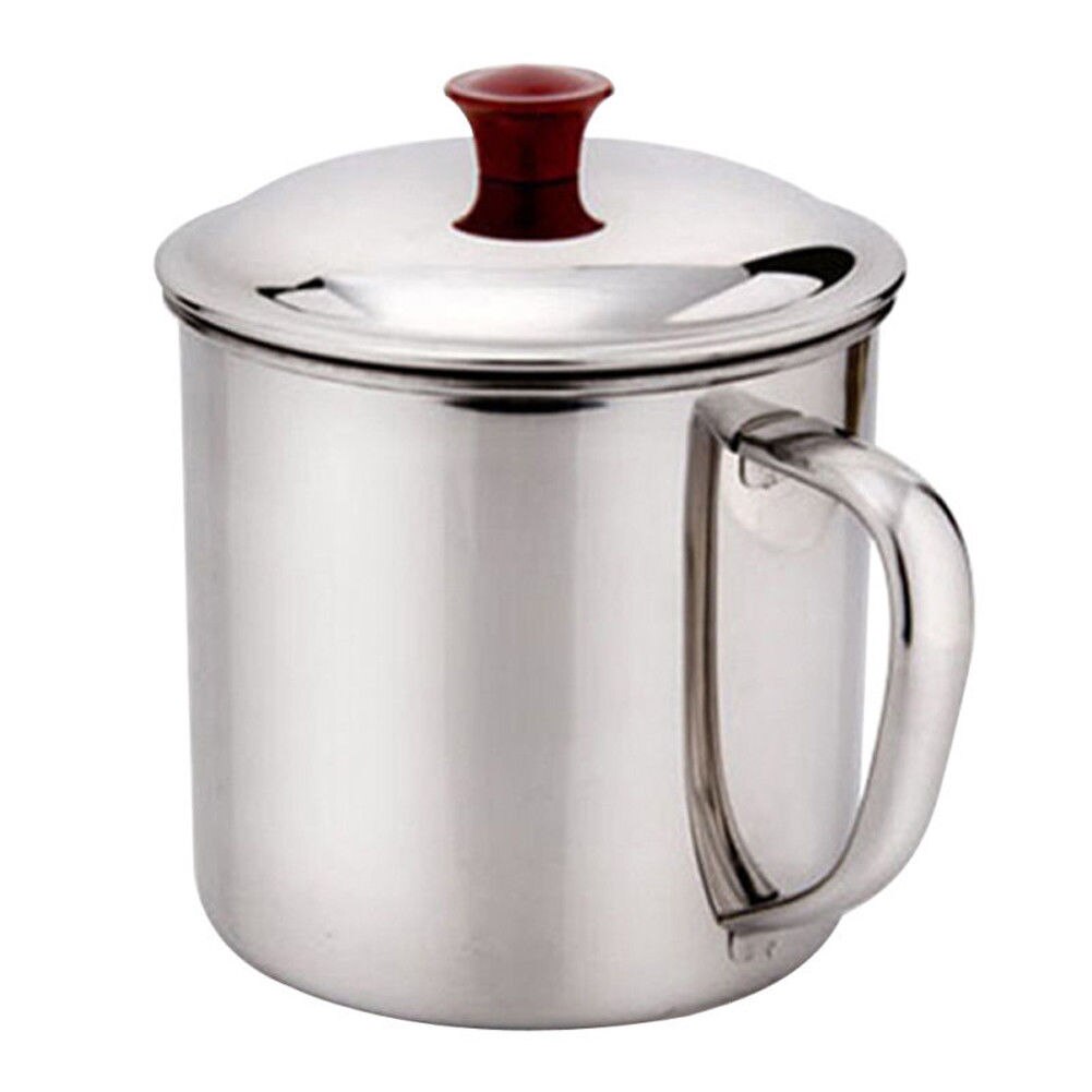 Stainless Steel Camping Cup with Lid 480ml by HitMyNeed