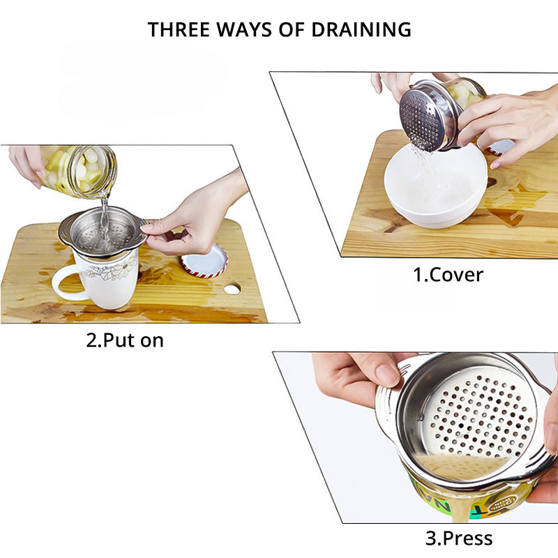 Stainless Steel Can Colander Strainer by HitMyNeed