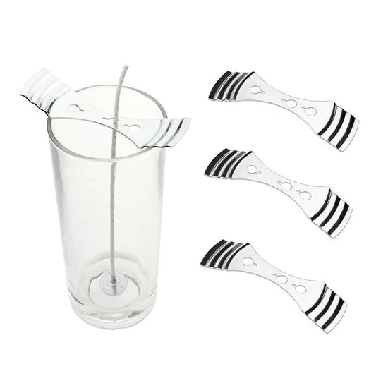 Stainless Steel Candle Wick Holders, 3-Hole (5 Pack) by HitMyNeed