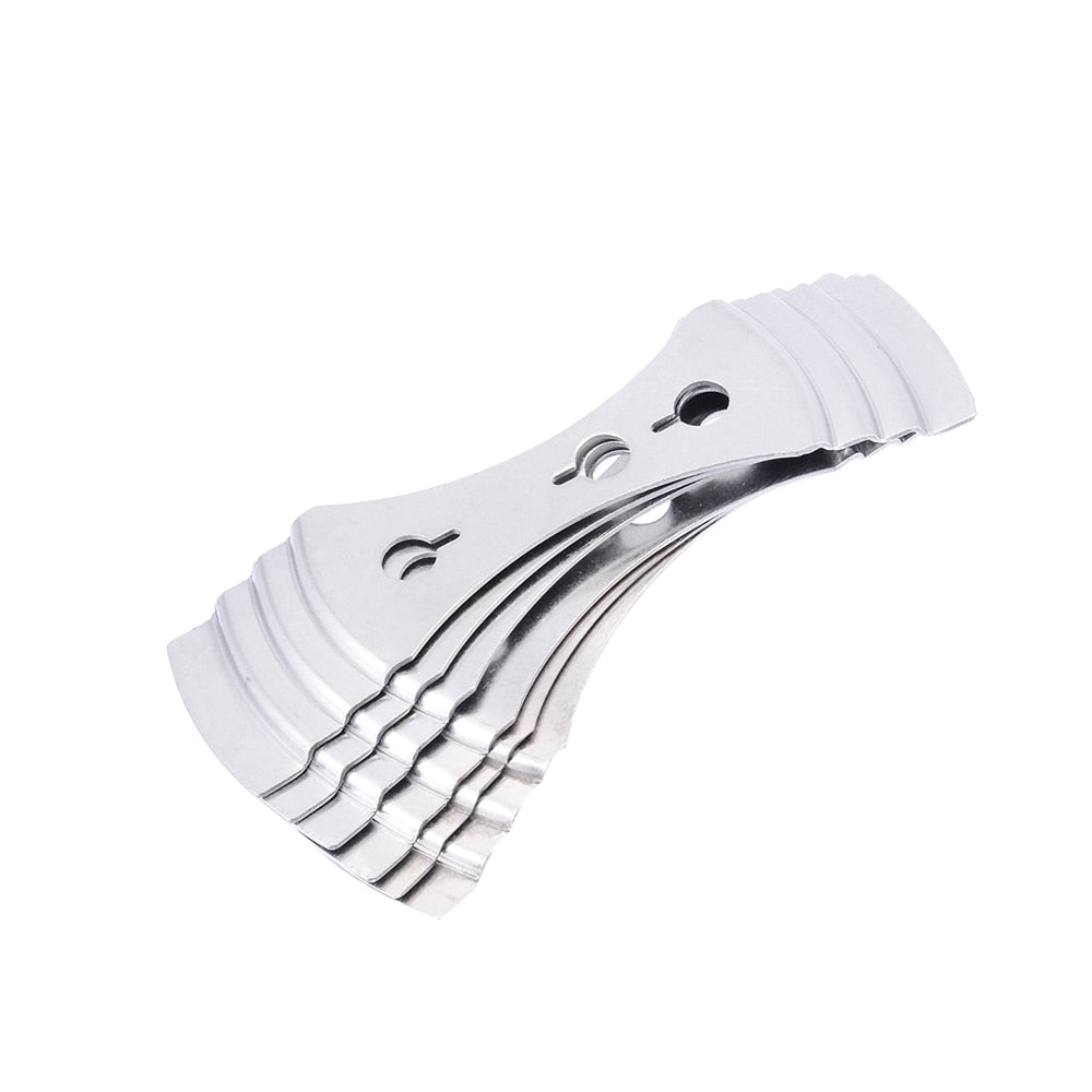 Stainless Steel Candle Wick Holders Set (6 Pack) by HitMyNeed