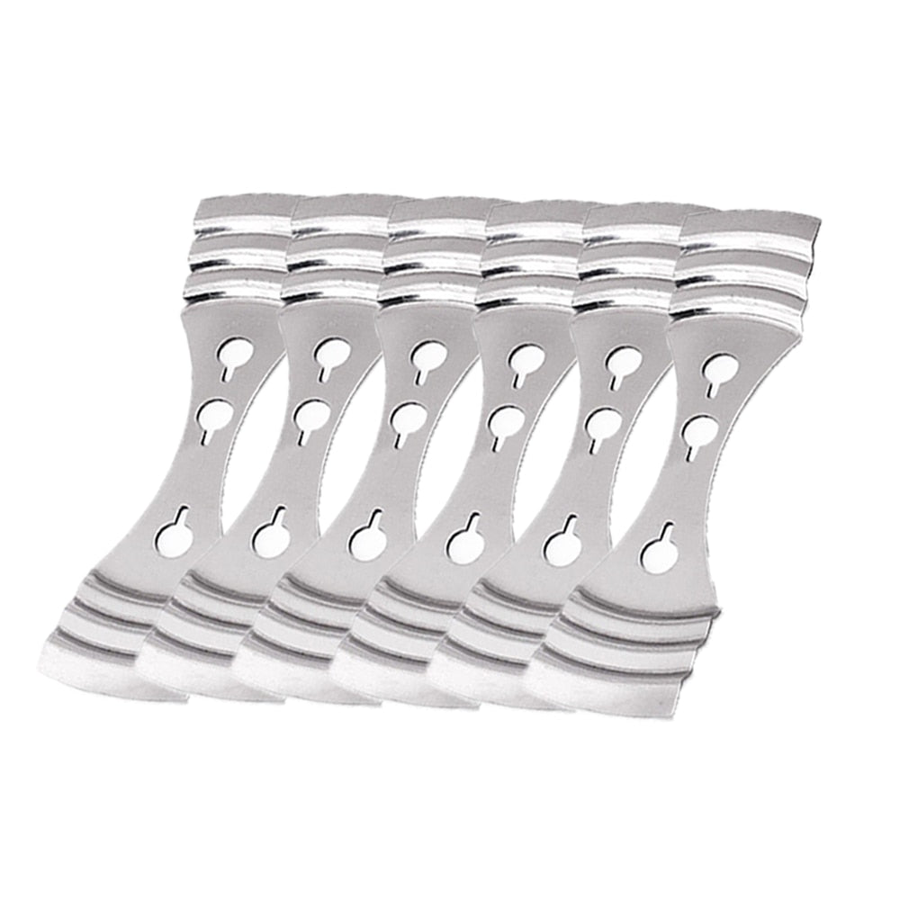 Stainless Steel Candle Wick Holders Set (6 Pack) by HitMyNeed