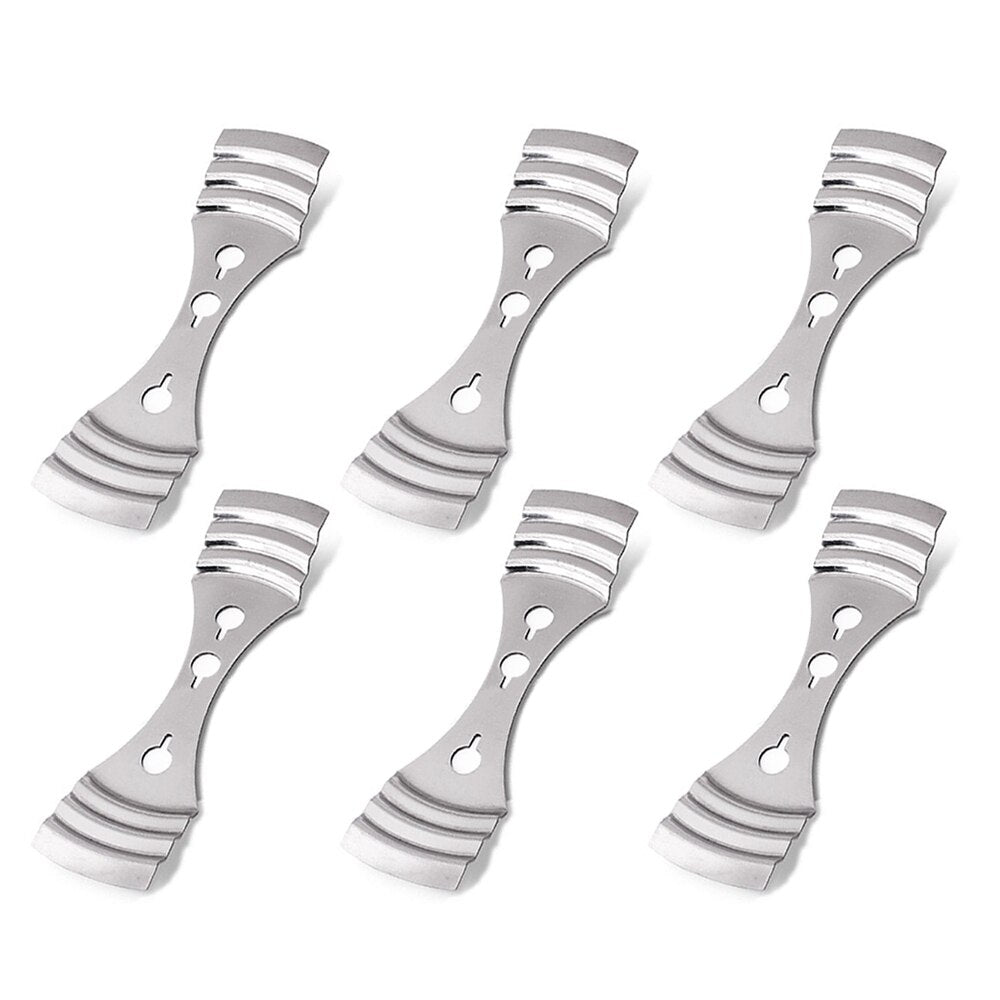 Stainless Steel Candle Wick Holders Set (6 Pack) by HitMyNeed