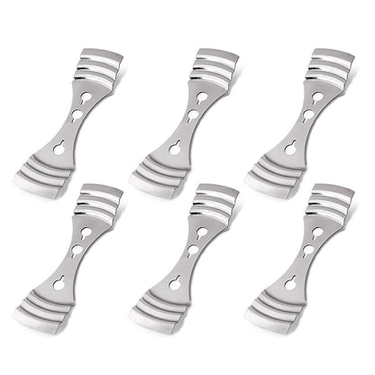Stainless Steel Candle Wick Holders Set (6 Pack) by HitMyNeed