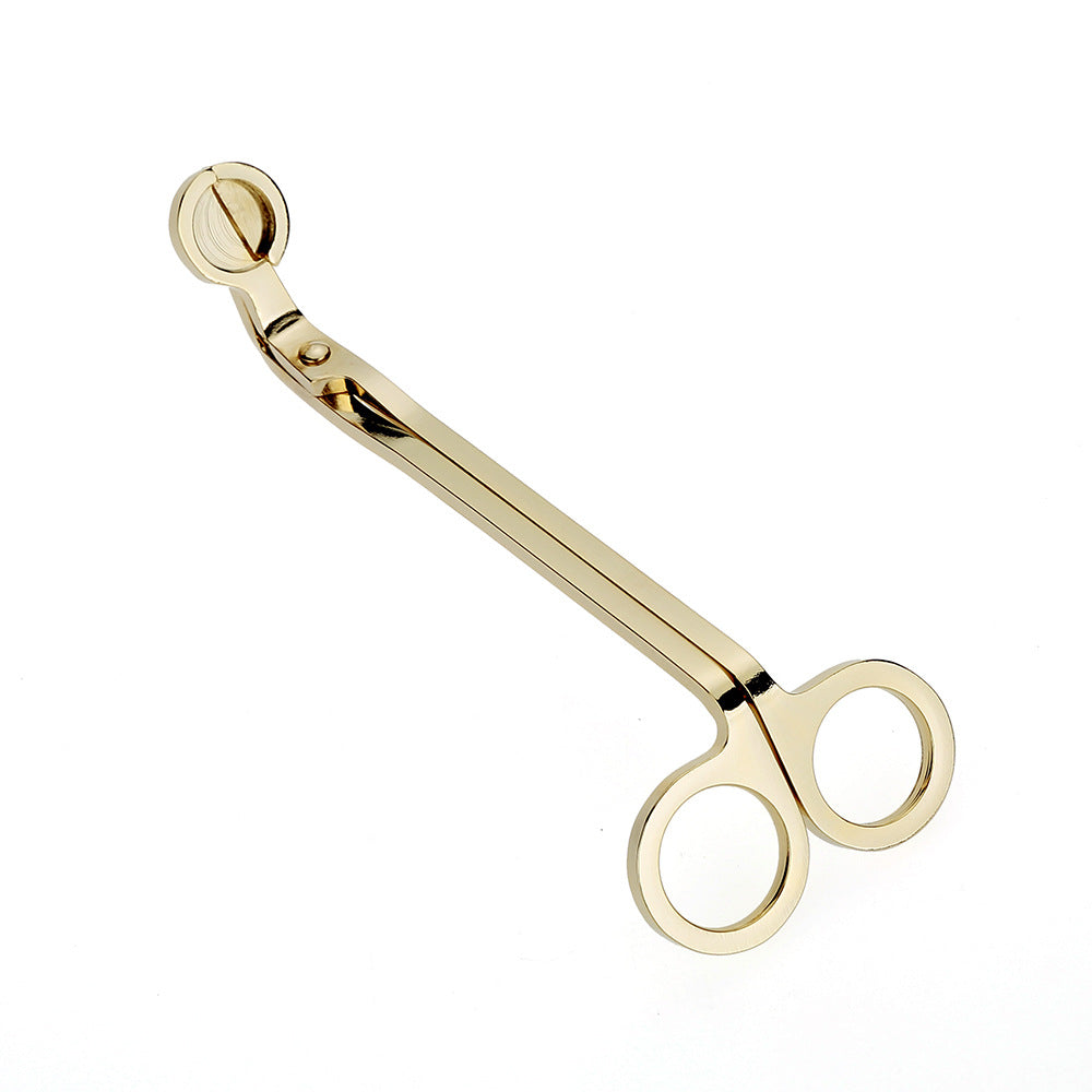 Stainless Steel Candle Wick Trimmer Scissors gold by HitMyNeed
