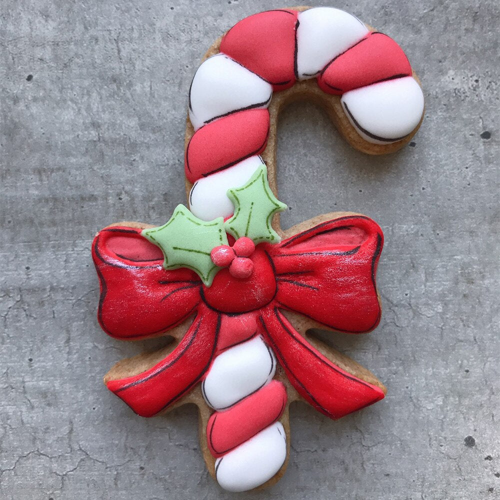 Stainless Steel Candy Cane Cookie Cutter 11cm by HitMyNeed