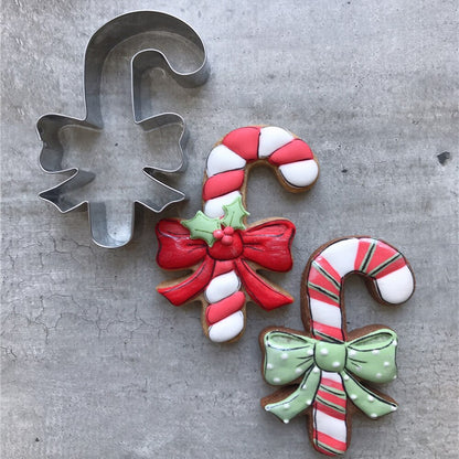 Stainless Steel Candy Cane Cookie Cutter 11cm by HitMyNeed