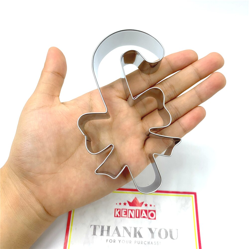 Stainless Steel Candy Cane Cookie Cutter 11cm by HitMyNeed