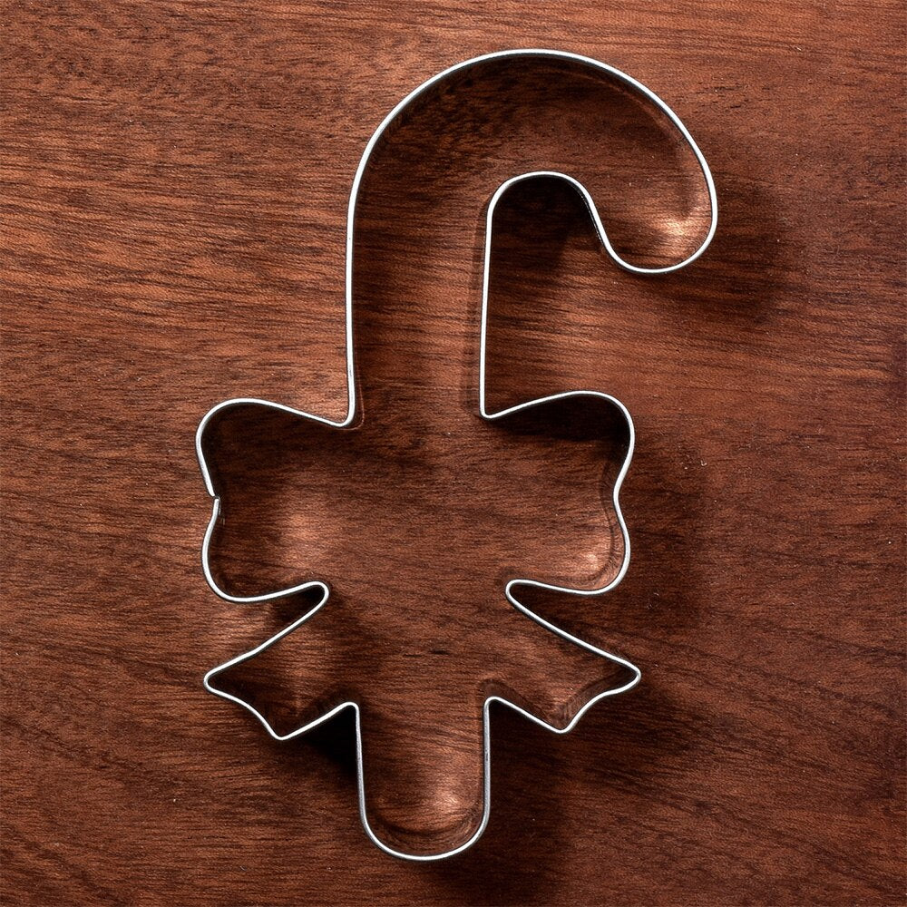 Stainless Steel Candy Cane Cookie Cutter 11cm by HitMyNeed