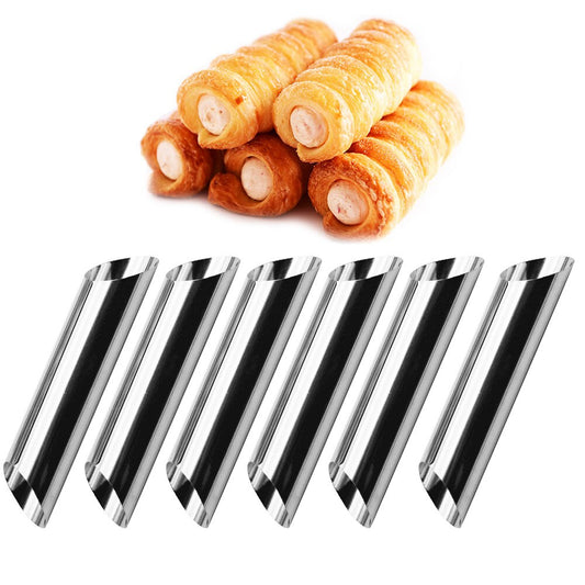 Stainless Steel Cannoli Molds Cones Set (6 pcs) by HitMyNeed