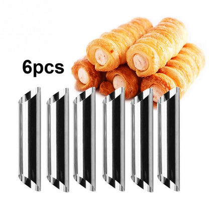 Stainless Steel Cannoli Molds Cones Set (6 pcs) by HitMyNeed