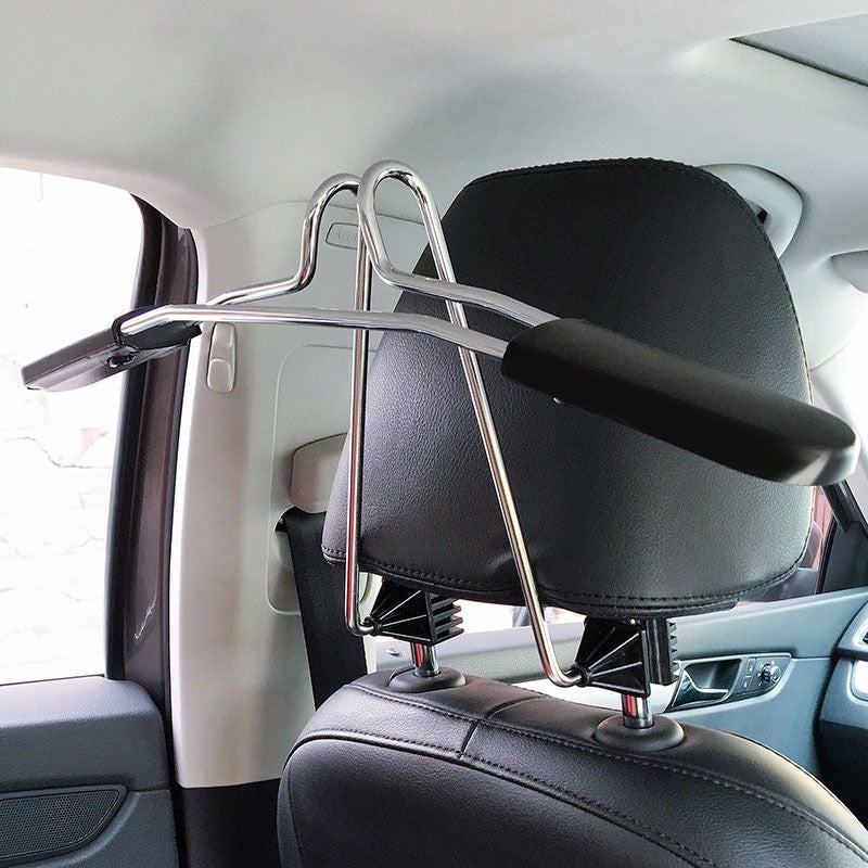 Stainless Steel Car Coat Hanger with Adjustable Bar by HitMyNeed