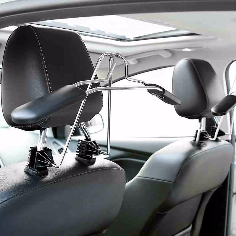 Stainless Steel Car Coat Hanger with Adjustable Bar by HitMyNeed