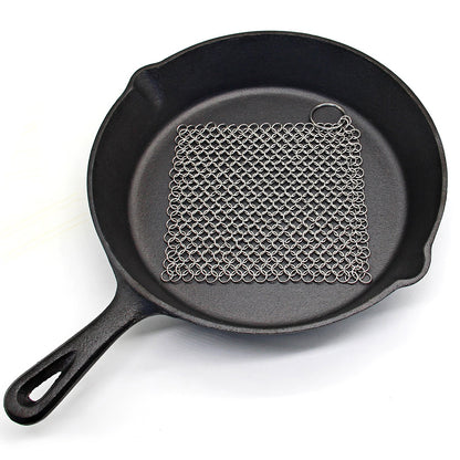 Stainless Steel Cast Iron Pan Cleaner Chainmail by HitMyNeed