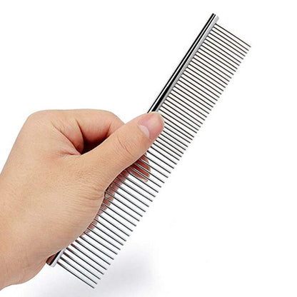 Stainless Steel Cat Grooming Comb Dual-Sided by HitMyNeed