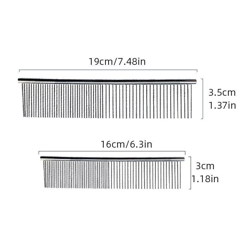 Stainless Steel Cat Grooming Comb Dual-Sided by HitMyNeed
