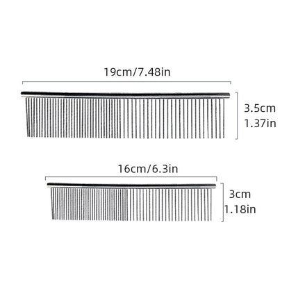 Stainless Steel Cat Grooming Comb Dual-Sided by HitMyNeed
