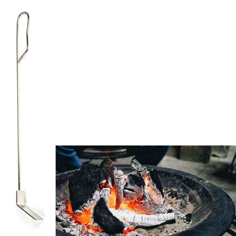 Stainless Steel Charcoal Ash Rake 46 cm by HitMyNeed