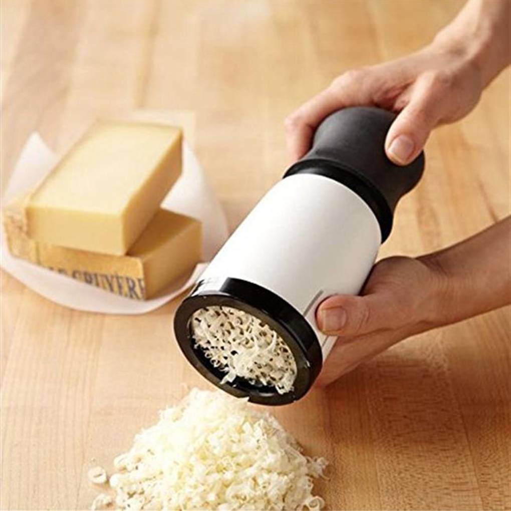 Stainless Steel Cheese & Chocolate Grater, 2 Blades by HitMyNeed